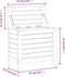 vidaXL - Tuinvoetenbank - 62x31,5x52 - cm - massief - grenenhout - wit