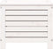 vidaXL - Tuinvoetenbank - 62x31,5x52 - cm - massief - grenenhout - wit