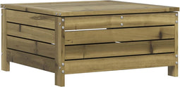 vidaXL - Tuinvoetenbank - 62x63,5x32 - cm - geïmpregneerd - grenenhout