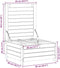 vidaXL - Tuinvoetenbank - 62x63,5x32 - cm - geïmpregneerd - grenenhout