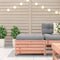 vidaXL - Tuinvoetenbank - 62x63,5x32 - cm - massief - douglashout