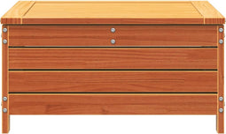 vidaXL - Tuinvoetenbank - 62x63,5x32 - cm - massief - grenenhout - wasbruin