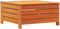 vidaXL - Tuinvoetenbank - 62x63,5x32 - cm - massief - grenenhout - wasbruin