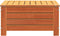 vidaXL - Tuinvoetenbank - 62x63,5x32 - cm - massief - grenenhout - wasbruin