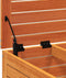 vidaXL - Tuinvoetenbank - 62x63,5x32 - cm - massief - grenenhout - wasbruin