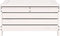 vidaXL - Tuinvoetenbank - 62x63,5x32 - cm - massief - grenenhout - wit