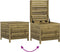 vidaXL - Tuinvoetenbank - 62x63,5x53,5 - cm - geïmpregneerd - grenenhout