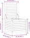 vidaXL - Tuinvoetenbank - 62x63,5x53,5 - cm - geïmpregneerd - grenenhout