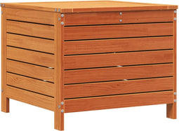 vidaXL - Tuinvoetenbank - 62x63,5x53,5 - cm - massief - grenenhout - wasbruin