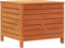 vidaXL - Tuinvoetenbank - 62x63,5x53,5 - cm - massief - grenenhout - wasbruin