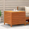 vidaXL - Tuinvoetenbank - 62x63,5x53,5 - cm - massief - grenenhout - wasbruin