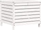vidaXL - Tuinvoetenbank - 62x63,5x53,5 - cm - massief - grenenhout - wit