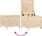 vidaXL - Tuinvoetenbank - 62x63,5x53,5 - cm - massief - grenenhout