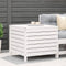 vidaXL - Tuinvoetenbank - 62x63,5x53,5 - cm - massief - grenenhout - wit