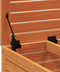 vidaXL - Tuinvoetenbank - 62x63,5x53,5 - cm - massief - grenenhout - wasbruin