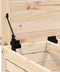 vidaXL - Tuinvoetenbank - 62x63,5x53,5 - cm - massief - grenenhout