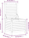 vidaXL - Tuinvoetenbank - 62x63,5x53,5 - cm - massief - grenenhout