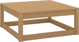 vidaXL - Tuinvoetenbank - 70x70x30 - cm - massief - grenenhout - honingbruin