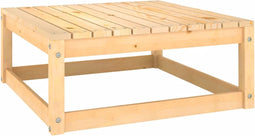 vidaXL - Tuinvoetenbank - 70x70x30 - cm - massief - grenenhout