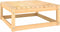 vidaXL - Tuinvoetenbank - 70x70x30 - cm - massief - grenenhout