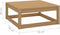 vidaXL - Tuinvoetenbank - 70x70x30 - cm - massief - grenenhout - honingbruin