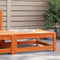 vidaXL - Tuinvoetenbank - 70x70x30 - cm - massief - grenenhout - wasbruin