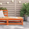 vidaXL - Tuinvoetenbank - 70x70x30 - cm - massief - grenenhout - wasbruin