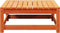 vidaXL - Tuinvoetenbank - 70x70x30 - cm - massief - grenenhout - wasbruin