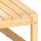 vidaXL - Tuinvoetenbank - 70x70x30 - cm - massief - grenenhout