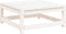 vidaXL - Tuinvoetenbank - 70x70x30 - cm - massief - grenenhout - wit
