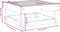 vidaXL - Tuinvoetenbank - massief - grenenhout - wit