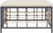 vidaXL - Tuinvoetenbank - met - beige - kussen - poly - rattan