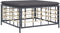 vidaXL - Tuinvoetenbank - met - donkergrijs - kussen - poly - rattan