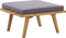 vidaXL - Tuinvoetenbank - met - kussen - 60x60x29 - cm - massief - acaciahout