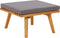 vidaXL - Tuinvoetenbank - met - kussen - 60x60x29 - cm - massief - acaciahout