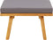 vidaXL - Tuinvoetenbank - met - kussen - 60x60x29 - cm - massief - acaciahout