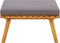 vidaXL - Tuinvoetenbank - met - kussen - 60x60x29 - cm - massief - acaciahout