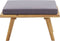 vidaXL - Tuinvoetenbank - met - kussen - 60x60x29 - cm - massief - acaciahout