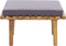 vidaXL - Tuinvoetenbank - met - kussen - 60x60x29 - cm - massief - acaciahout