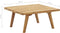 vidaXL - Tuinvoetenbank - met - kussen - 60x60x29 - cm - massief - acaciahout