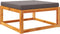 vidaXL - Tuinvoetenbank - met - kussen - 65x65x29 - massief - acaciahout