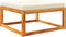 vidaXL - Tuinvoetenbank - met - kussen - 65x65x29 - massief - acaciahout