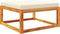 vidaXL - Tuinvoetenbank - met - kussen - 65x65x29 - massief - acaciahout