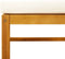 vidaXL - Tuinvoetenbank - met - kussen - 65x65x29 - massief - acaciahout
