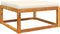 vidaXL - Tuinvoetenbank - met - kussen - 65x65x29 - massief - acaciahout