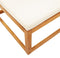 vidaXL - Tuinvoetenbank - met - kussen - 65x65x29 - massief - acaciahout