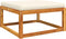 vidaXL - Tuinvoetenbank - met - kussen - 65x65x29 - massief - acaciahout