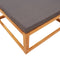 vidaXL - Tuinvoetenbank - met - kussen - 65x65x29 - massief - acaciahout