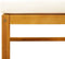 vidaXL - Tuinvoetenbank - met - kussen - 65x65x29 - massief - acaciahout