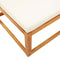 vidaXL - Tuinvoetenbank - met - kussen - 65x65x29 - massief - acaciahout